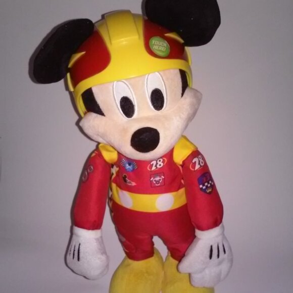 Mickey Mouse Racer Toy 15" Talking moving Lights - Picture 1 of 7